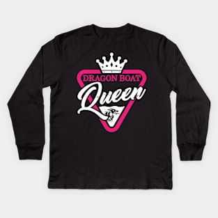 Dragon Boat Racing Queen Kids Long Sleeve T-Shirt